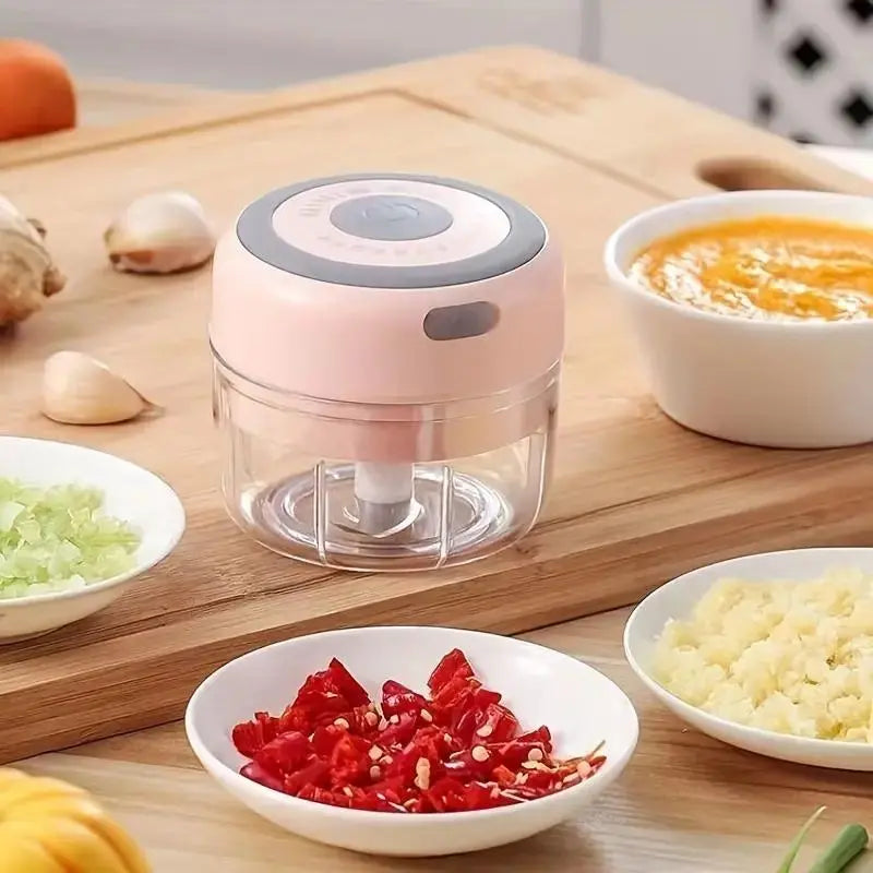 Wireless Mini Vegetable Chopper for Garlic, Ginger, Chili & Meat