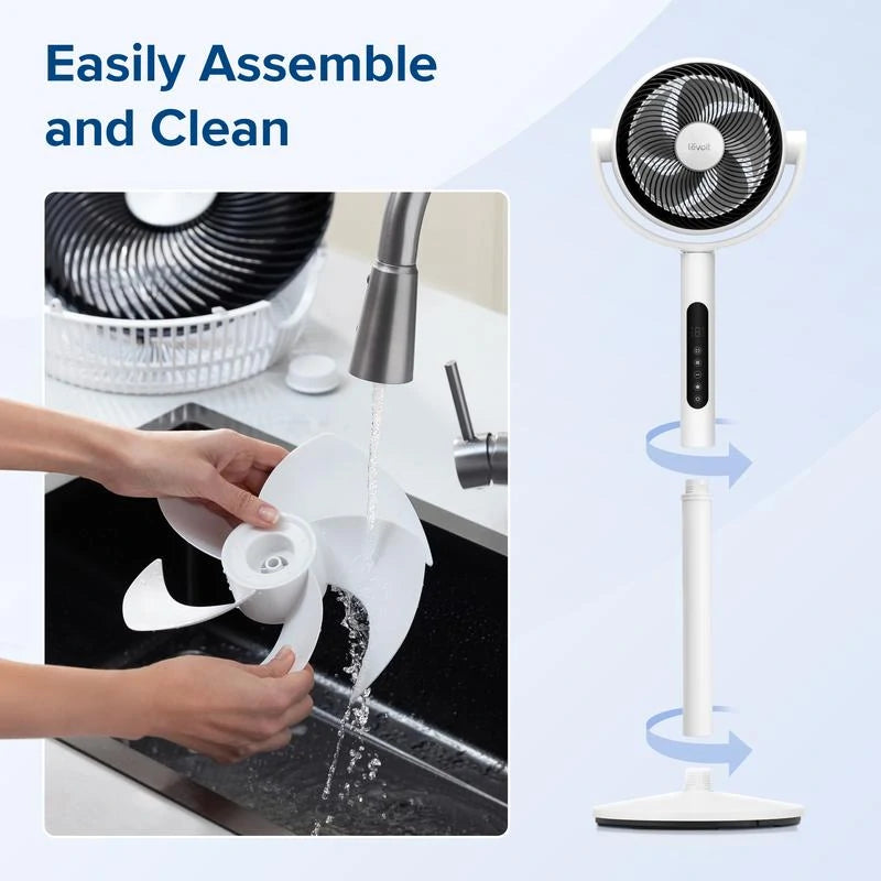 Smart Cooling Tower Fan with 9 Adjustable Speeds & Strong Airflow