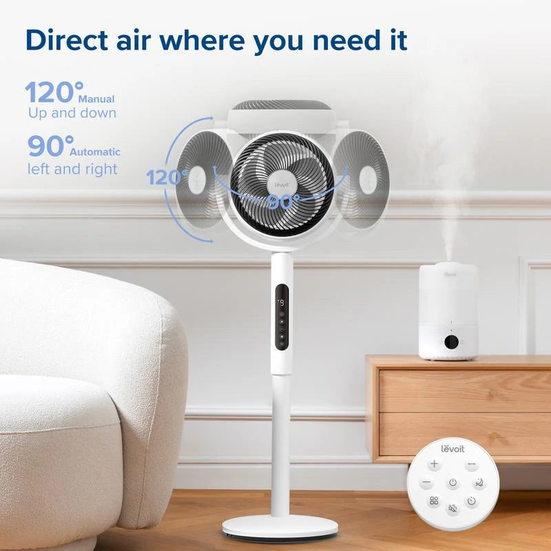 Smart Cooling Tower Fan with 9 Adjustable Speeds & Strong Airflow